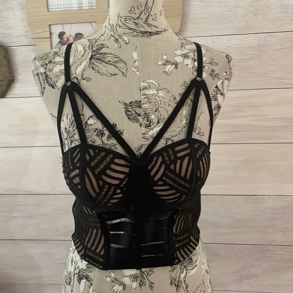 Charlotte Russe Black Bralette S